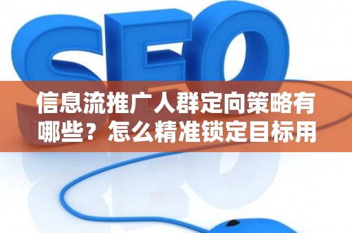 信息流推广人群定向策略有哪些？怎么精准锁定目标用户提升转化率？