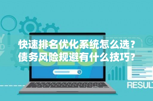 快速排名优化系统怎么选？债务风险规避有什么技巧？