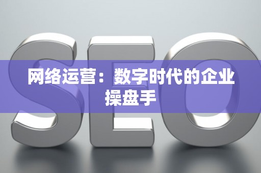网络运营：数字时代的企业操盘手